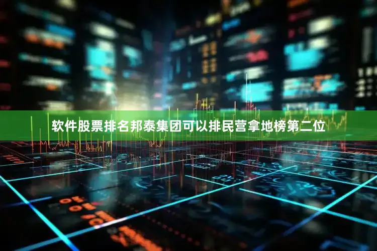 软件股票排名邦泰集团可以排民营拿地榜第二位